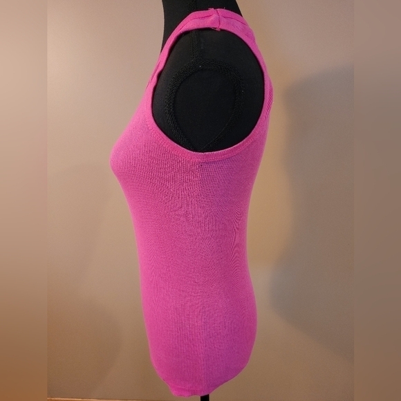 CRIP Tank Top with Jeweled Peace Sign, Hot Pink, Size See Measurements - Picture 2 of 9